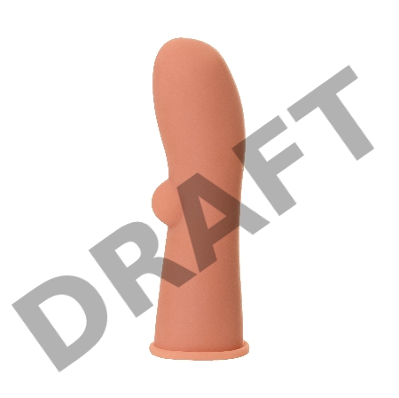 Насадка KOKOS реалистичная с имитацией пирсинга, TPE, телесная, 14.7 см