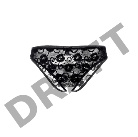 Эротические трусики Erolanta Dora, черный (42-44)