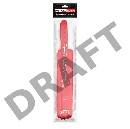 Красные мягкие оковы на регулируемых ремешках