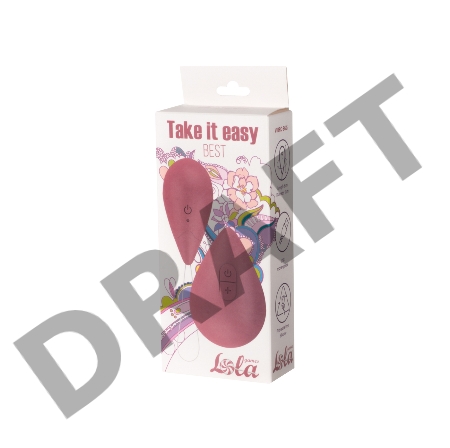 Розовое виброяйцо Best с пультом ДУ