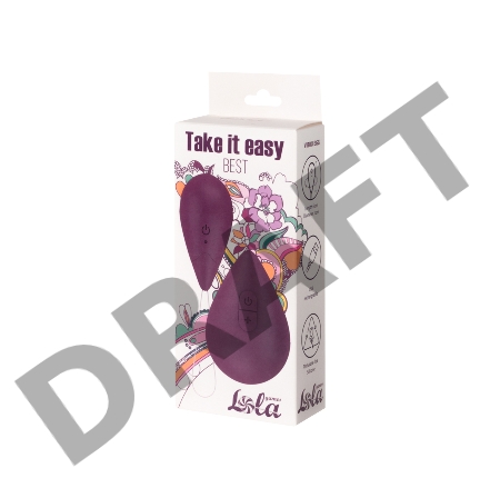 Фиолетовое виброяйцо Best с пультом ДУ