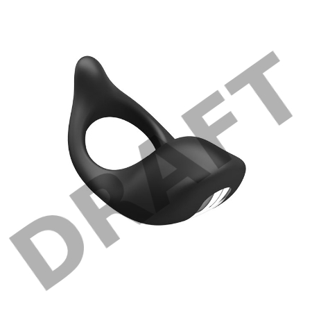 Перезаряжаемое эрекционное виброкольцо с клиторальным стимулятором PrettyLove Gemma