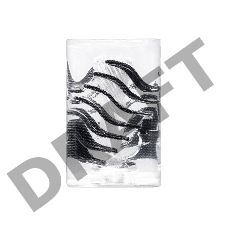 Нереалистичный мастурбатор TENGA Crysta Leaf, TPE, прозрачный, 15,5 см