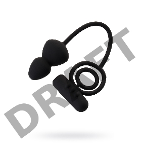 Анальная пробка Erotist с дополнительной стимуляцией, силикон, черная