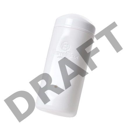 Мастурбатор нереалистичный MensMax Colors Ring Blue, TPE, белый, 15 см