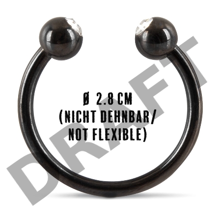 Металлическое кольцо под головку Glans Ring by Rebel