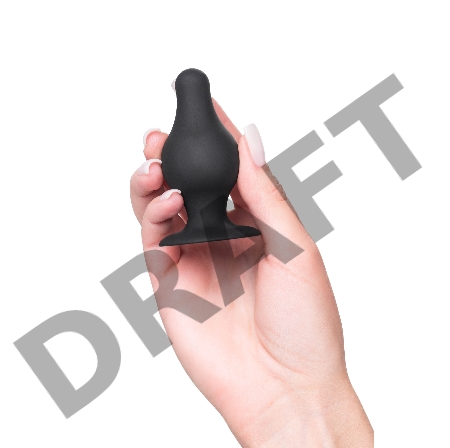 Анальная втулка Erotist Spade S, сайлекспан, чёрный, 8 см