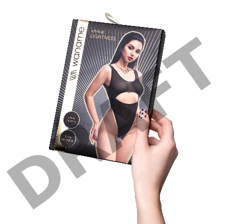 Эротическое боди Waname Lightness черное (42-44)