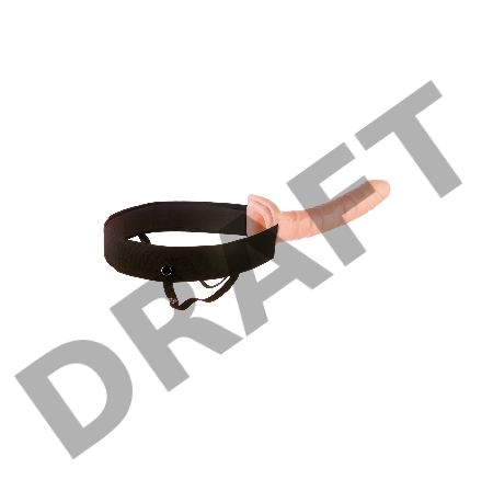 Фаллопротез полый унисекс на ремнях 10 Hollow Strap-On