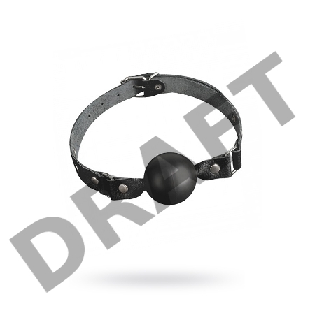 Кляп Sitabella, кожа, черный