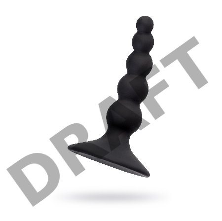 Анальная втулка POPO Pleasure by TOYFA Bootes, силикон, черная, 10 см, Ø 2,5 см