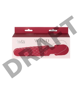 Красный вибромассажер Dashing Wand - 21 см.