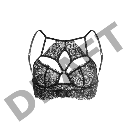 Бралетт удлиненный Erolanta Lada, черный (50-52)