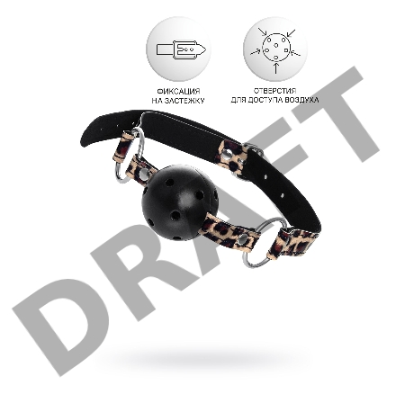 Кляп Anonymo #0302, ABS пластик, черный, 64 см