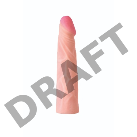 Телесная насадка на Harness с коннектором RED LINE - 19 см.