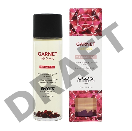 Органическое массажное масло с камнями GARNET ARGAN (Аргана)