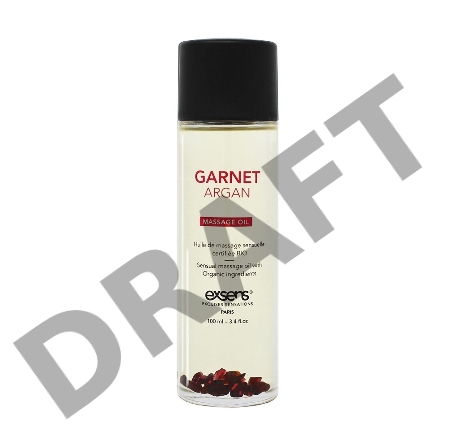 Органическое массажное масло с камнями GARNET ARGAN (Аргана)