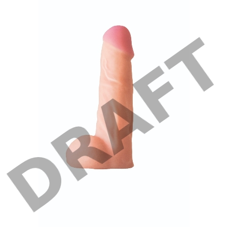 Телесная насадка на Harness с коннектором BLACK LINE - 17 см.