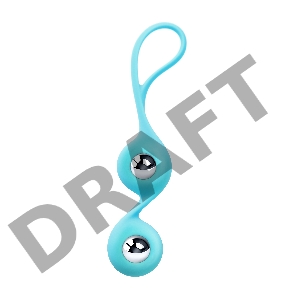 Вагинальные шарики L'EROINA by TOYFA Futa, силикон, голубой, 11 см