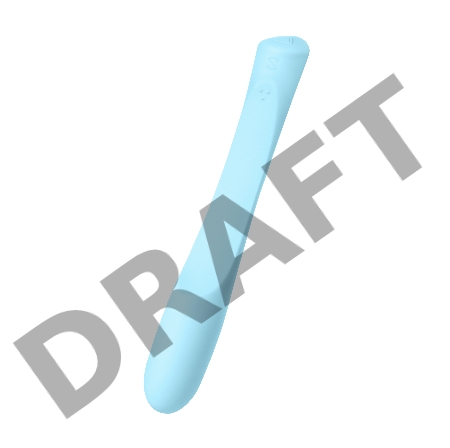 Вибратор, Sirens, Venus, силикон, голубой, 22 см