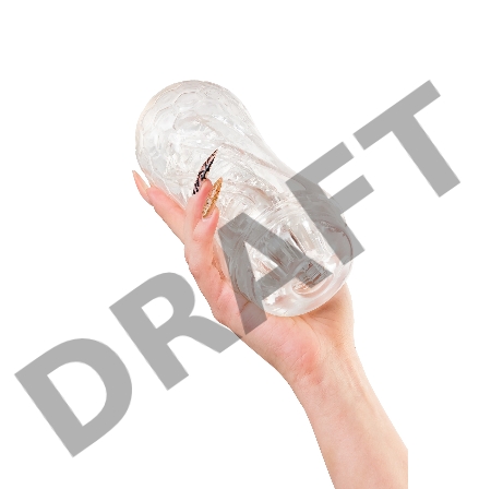 Мастурбатор A-Toys Nettl, ABS пластик, прозрачный 18,5 см