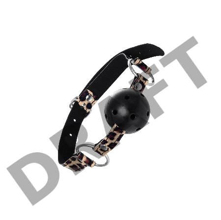 Кляп Anonymo #0302, ABS пластик, черный, 64 см