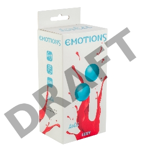 Голубые вагинальные шарики без сцепки Emotions Lexy Medium