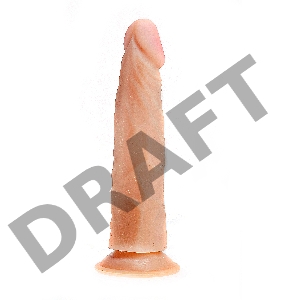 Классический фаллоимитатор на присоске ART-Style №30 - 20,5 см.