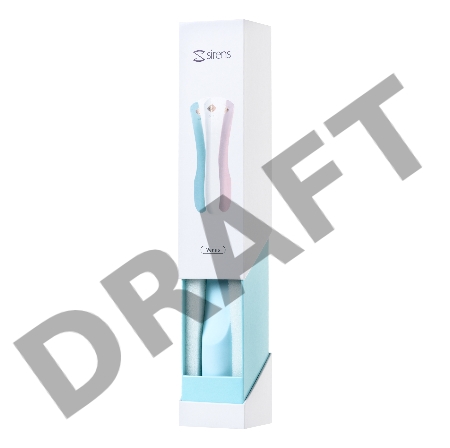 Вибратор, Sirens, Venus, силикон, голубой, 22 см