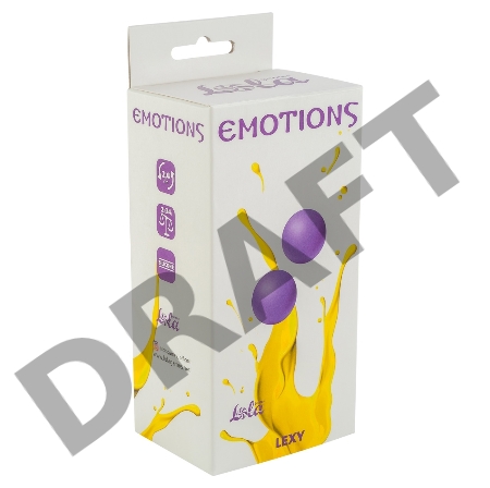 Фиолетовые вагинальные шарики без сцепки Emotions Lexy Small