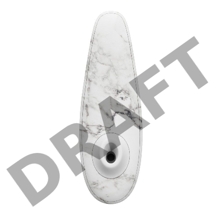 Белый бесконтактный клиторальный стимулятор Womanizer Marilyn Monroe Special Edition