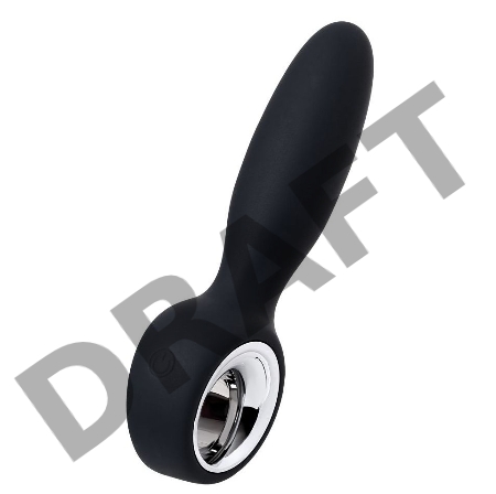 Анальный стимулятор POPO Pleasure by TOYFA Sagitta, силикон, черный, 9 см