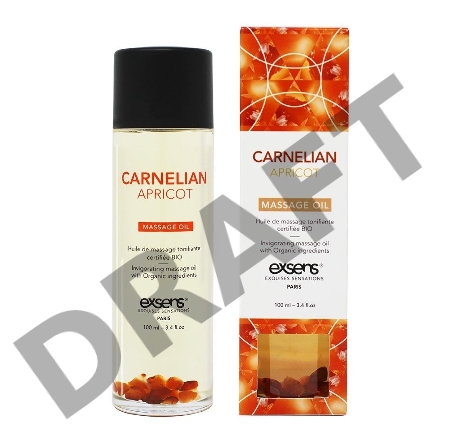 Органическое массажное масло с камнями CARNELIAN APRICOT (Абрикос)