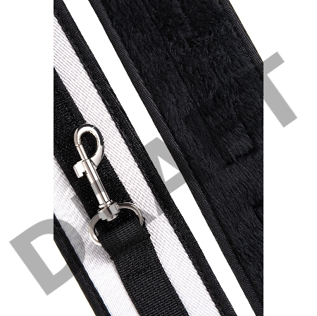 Наручники Anonymo #0107, полиэстер, серебристые, 23,5 см