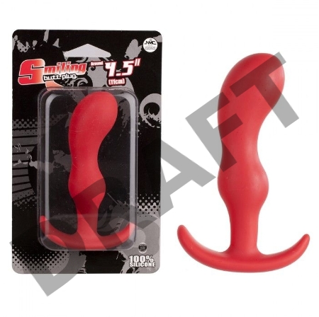 Красный плаг изогнутой формы - 12 см.