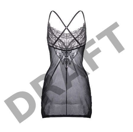 Комбинация Erolanta Lizaveta с бретелями крест-накрест, черный (50-52)