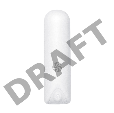 Белая перезаряжаемая вибропуля Gala