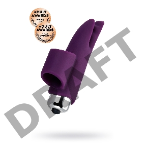 Вибронасадка на палец JOS Tessy для прелюдий, силикон, фиолетовый, 9,5 см