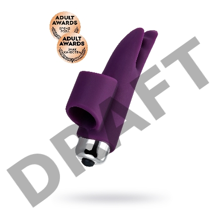 Вибронасадка на палец JOS Tessy для прелюдий, силикон, фиолетовый, 9,5 см