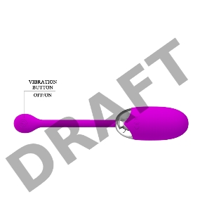 Виброяйцо BROOK 12 режимов вибрации, L 75 мм D 33 мм, фиолетовый арт. BI-014525