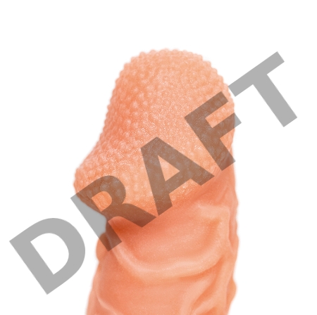  Насадка KOKOS реалистичная с дополнительной стимуляцией, TPE, телесная, 15.6 см