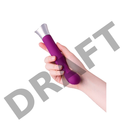 Стимулятор для точки G JOS GAELL, с гибкой головкой, силикон, фиолетовый, 21,6 см.