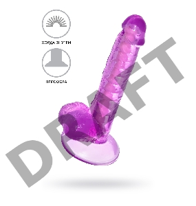 Реалистичный фаллоимитатор A-Toys by TOYFA Celiam, TPE, фиолетовый, 20,5 см