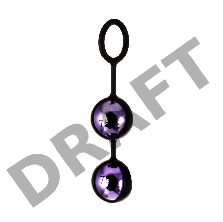 Вагинальные шарики TOYFA A-Toys Vender, ABS пластик, фиолетовый, 14,6 см