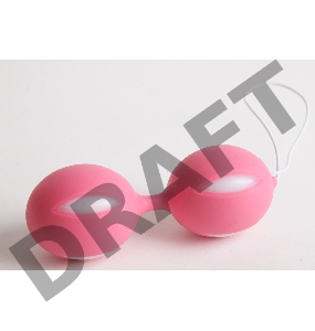 Розово-белые вагинальные шарики 