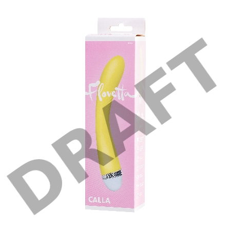 Вибратор Flovetta by Toyfa Calla, силикон, желтый, 22 см