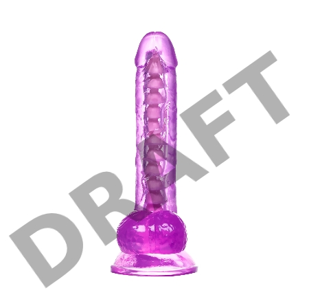 Реалистичный фаллоимитатор A-Toys by TOYFA Celiam, TPE, фиолетовый, 20,5 см