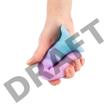 Нереалистичный дилдо Flow Unicorn 2043-01lola