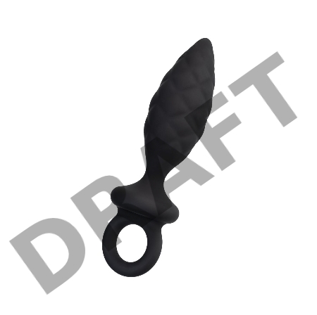 Анальная пробка Erotist Strob M - size, силикон,черная, 13,5 см