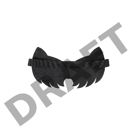 Маска Pecado BDSM, с ушками кошки закрытая, натуральная кожа, чёрная